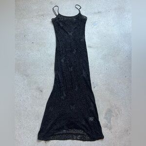 Elegant Black Spaghetti Strap Dress